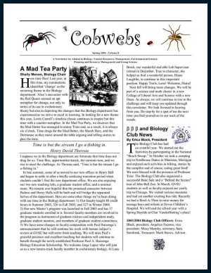 COBWEBS NEWSLETTER 2004